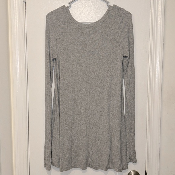 Free People Malibu Thermal Top Gray Oversized Size Small - Picture 3 of 3